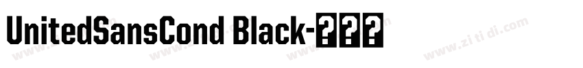 UnitedSansCond Black字体转换